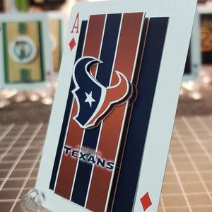 Houston Texans - 3D Art Card Collectible Gift - w/Display Stand & Gift Box